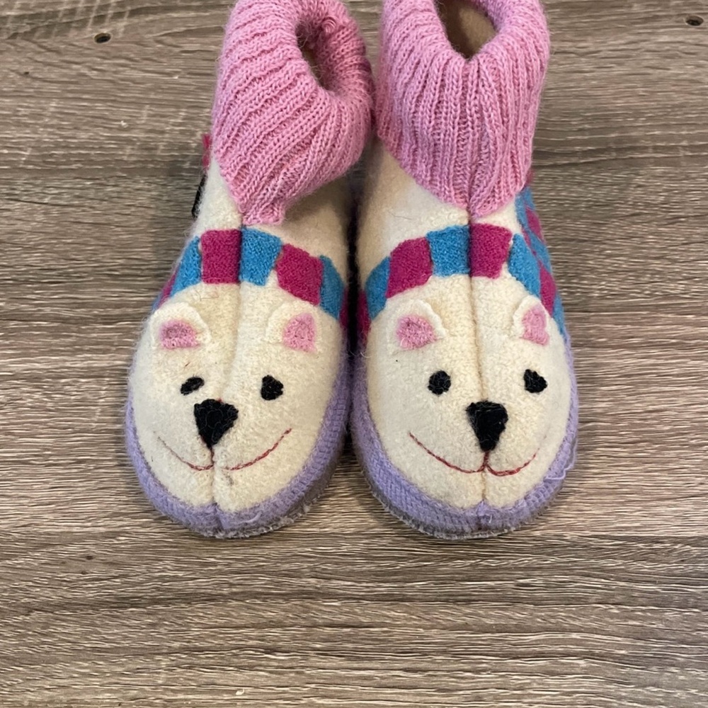 Wool slippers boot Polar Bear